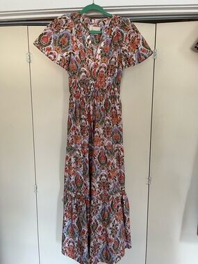 Anthropologie Paisley Maxi Dress in Multi-Color